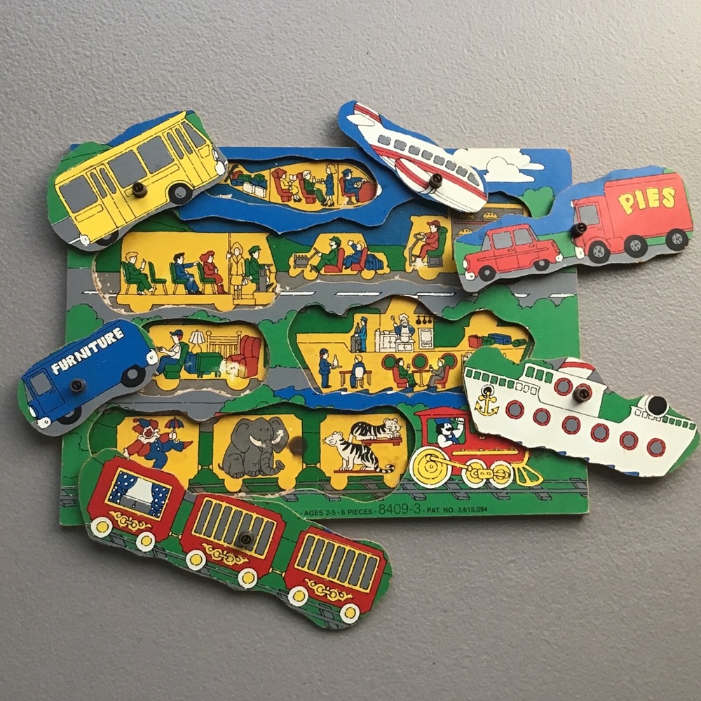 Peek-a-puzzle.  Vintage